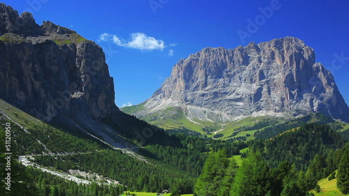 Dolomites mountains panorama.