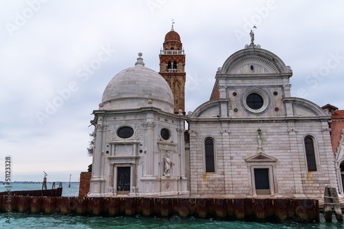 San Michele church facade in Venice, Italy