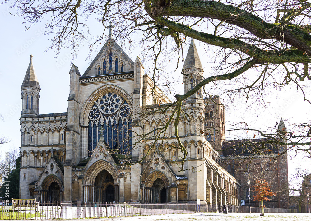 Cathedral and Abbey Church of Saint Alban in St.Albans, UK Cathedral and Abbey Church of Saint Alban in St.Albans, UK