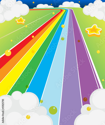 A colorful road