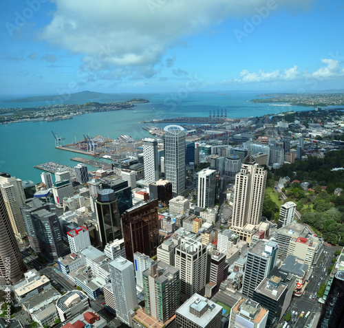 Auckland City & Harbour Aerial, New Zealand