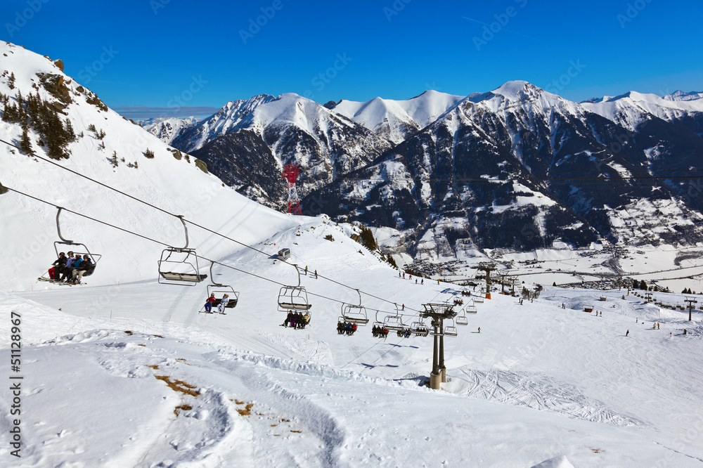 Mountains ski resort Bad Hofgastein - Austria