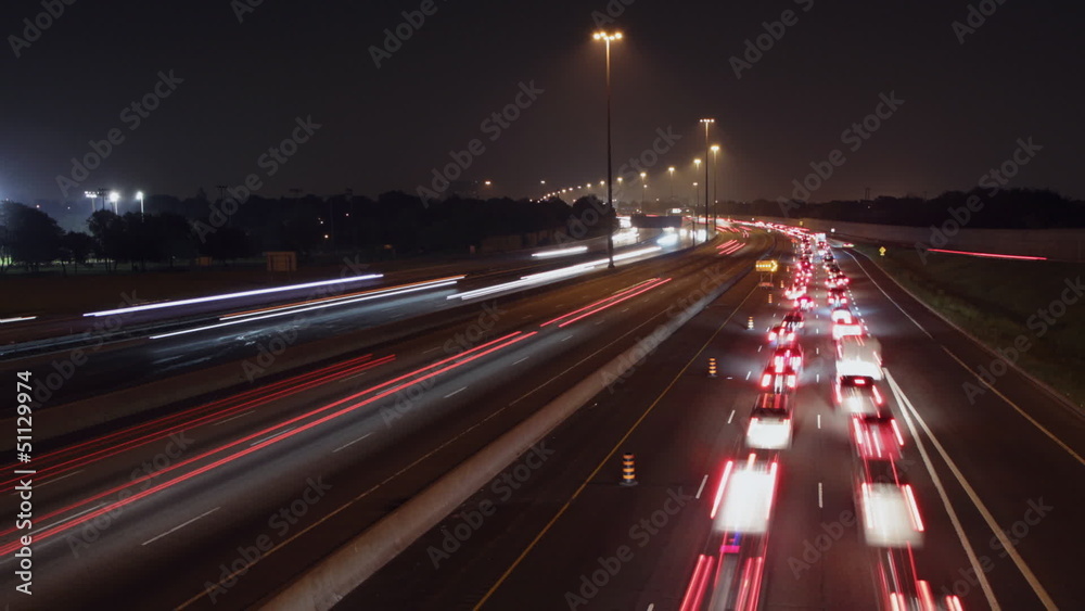 401 Highway timelapse. Slow lane on near side. Toronto. 401 Highway timelapse. Slow lane on near side. Toronto.
