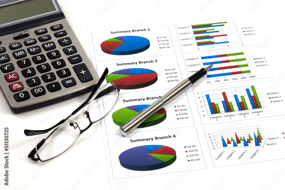 business chart showing business chart showing