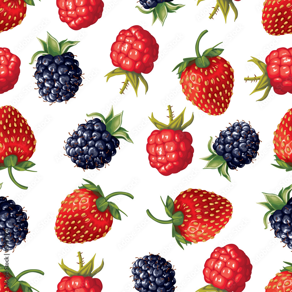Berry seamless pattern Berry seamless pattern