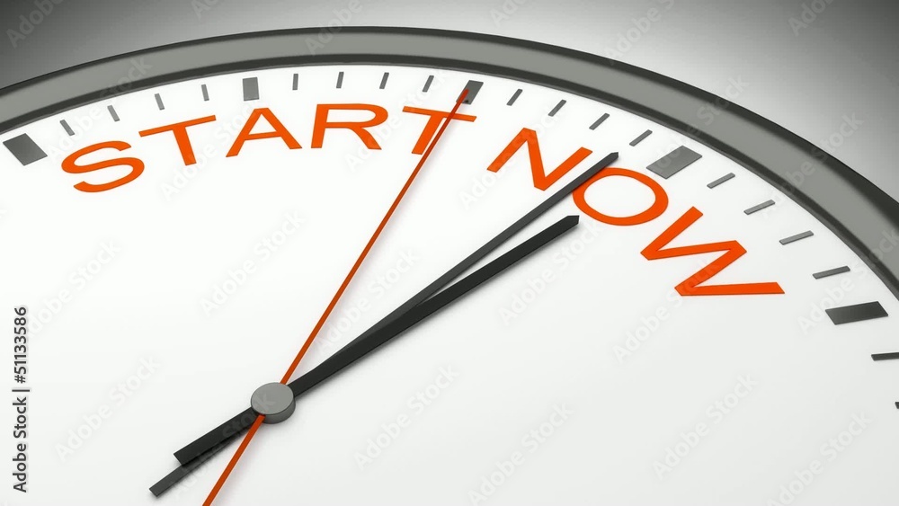 Start Now time animation