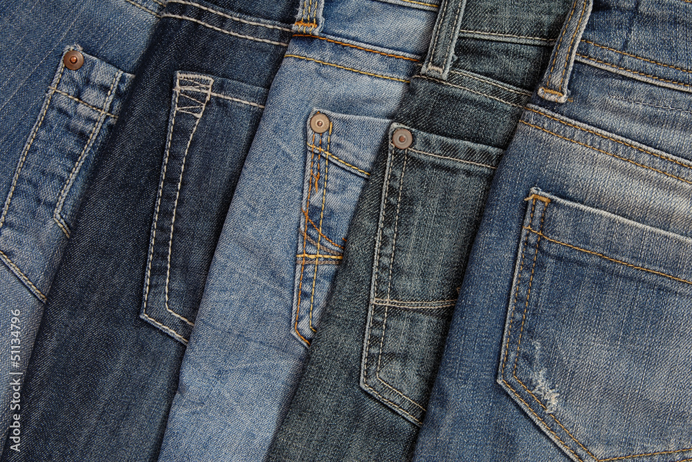It is a pile of jeans.