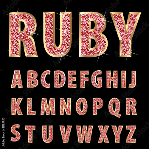 ruby letters