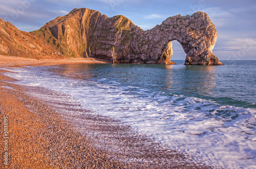 Durdle Dor a rock arch off the Jurassic Coast Dorset England