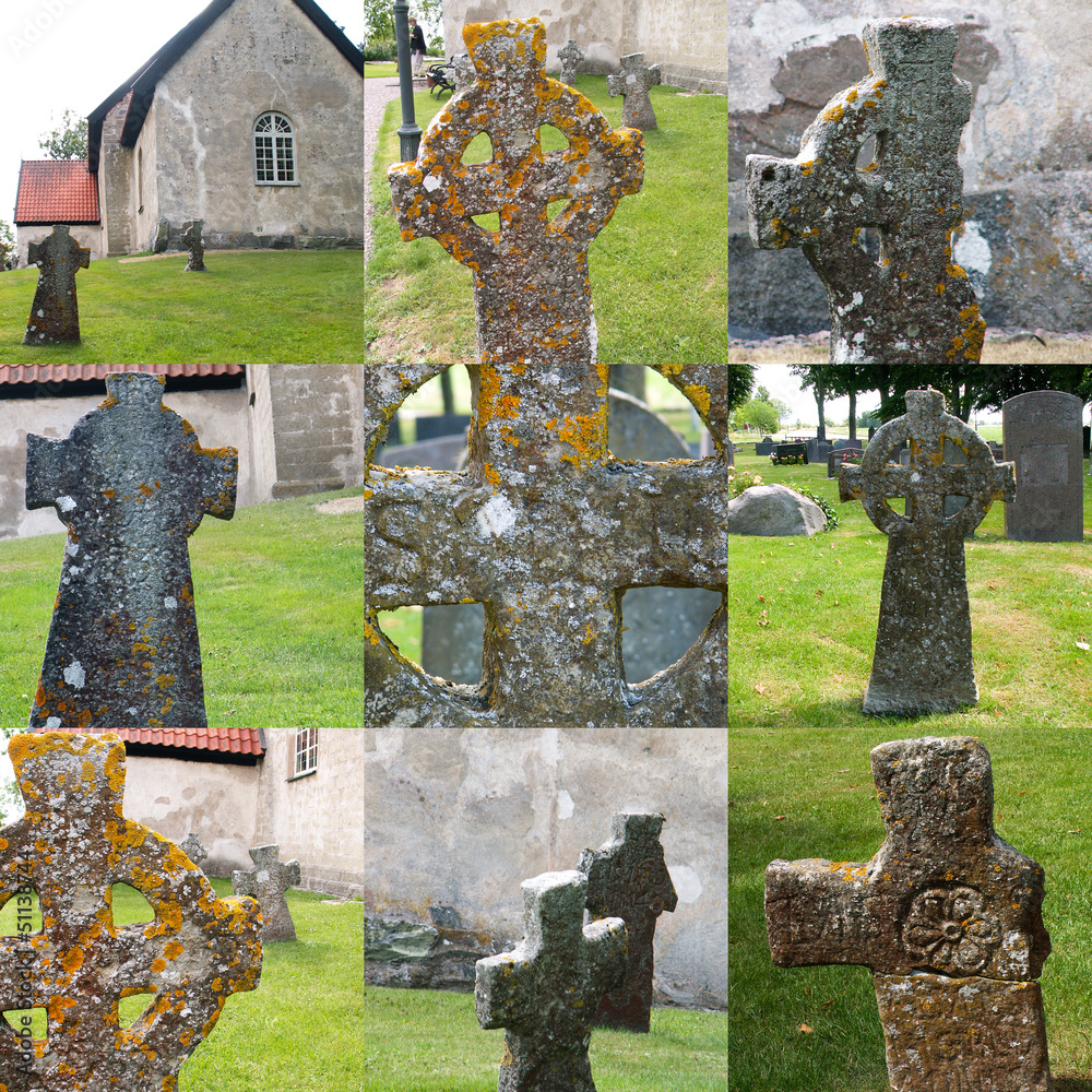 Fototapeta premium old crosses