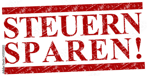 Steuern sparen Stempel  #130404-svg09