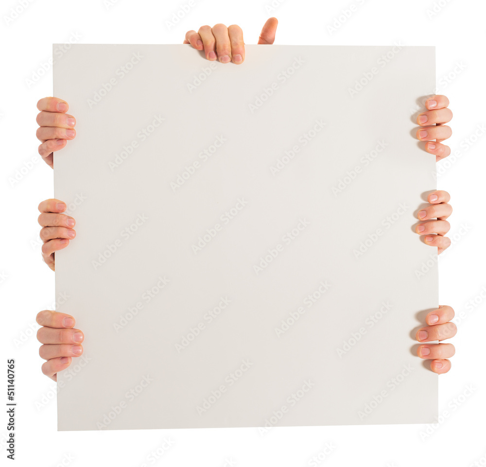 Close-up Of Hand Holding Placard Close-up Of Hand Holding Placard