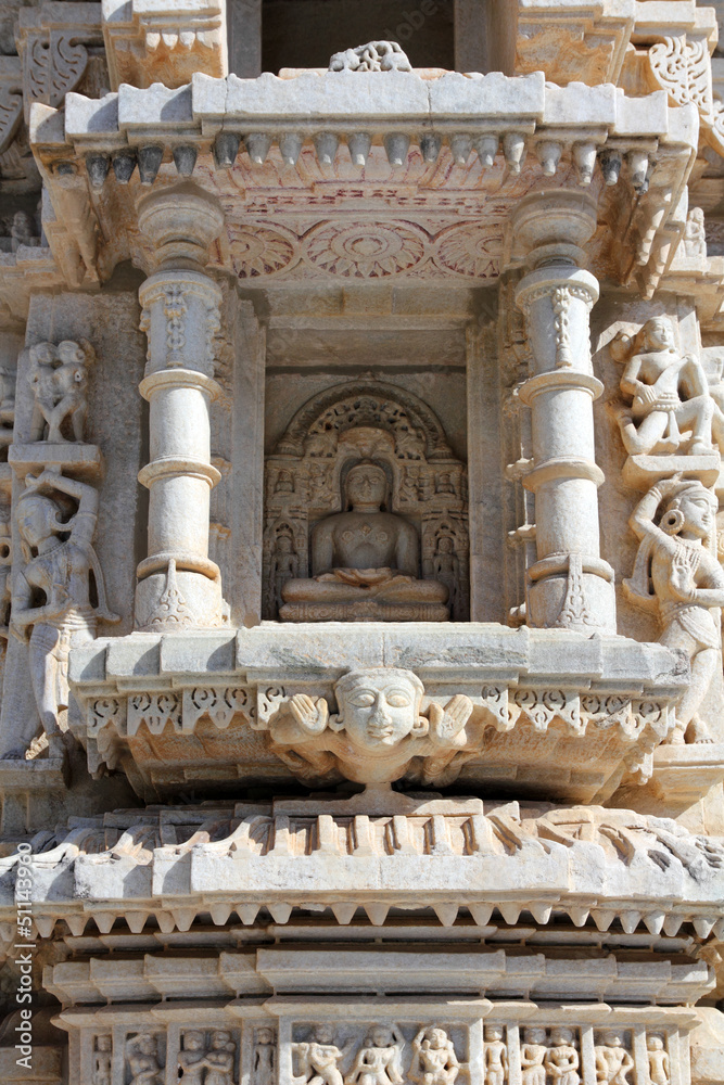 hinduism ranakpur temple fragment