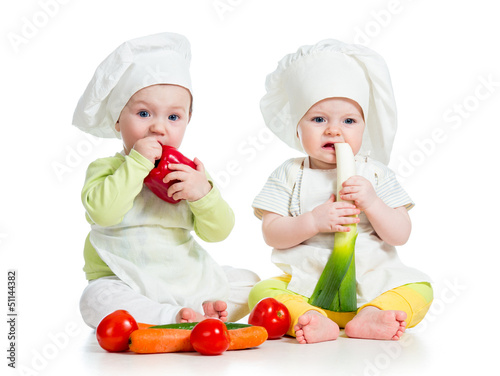 babies boy and girl wearing...