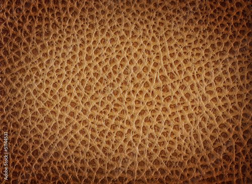 Brown natural leather background close up