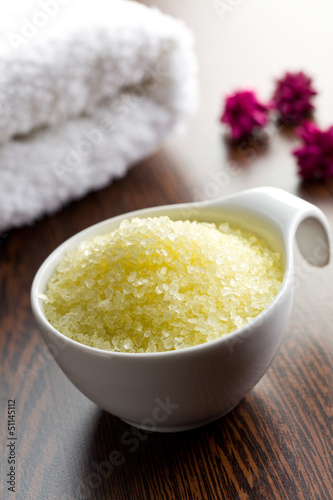 yellow bath salt