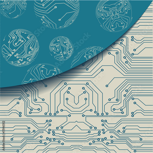 technology abstract background - vector illustration