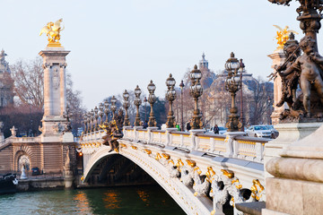 Leinwandbilder Pont Alexandre III Pont Alexandre III Brücke Seine Paris  © vvoe