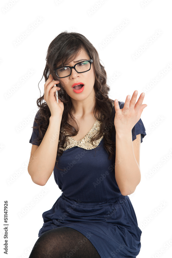 Woman with mobile phone Woman with mobile phone