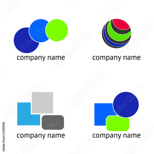 Set - abstract logos
