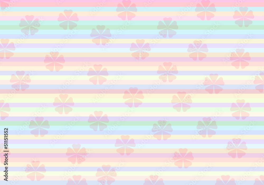 flower on colorful stripes background