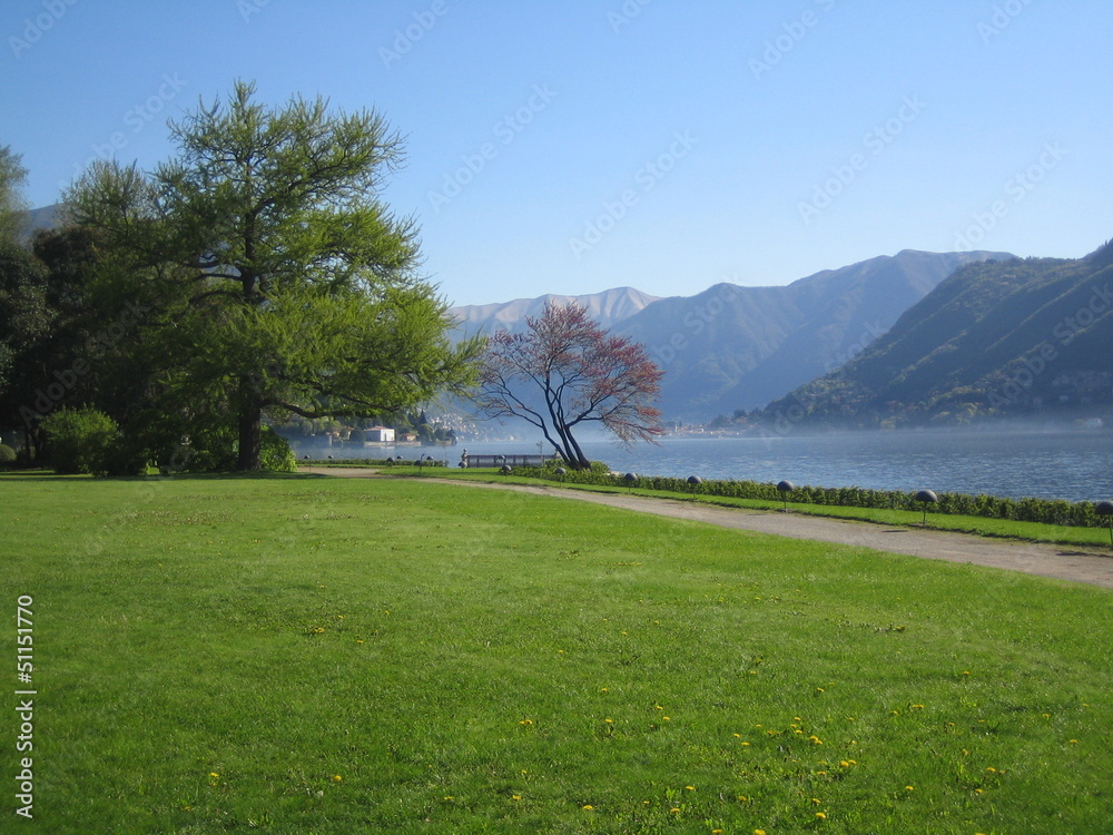 lakeside garden on como lake