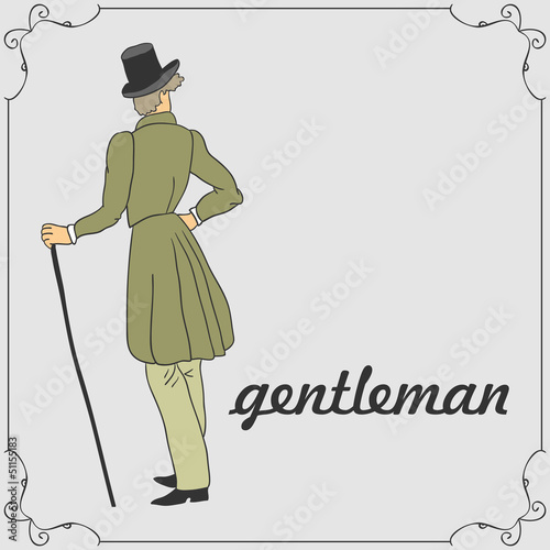 Illustration of a stylish gentleman