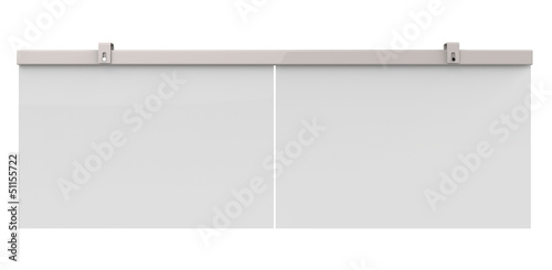Blank advertising billboard