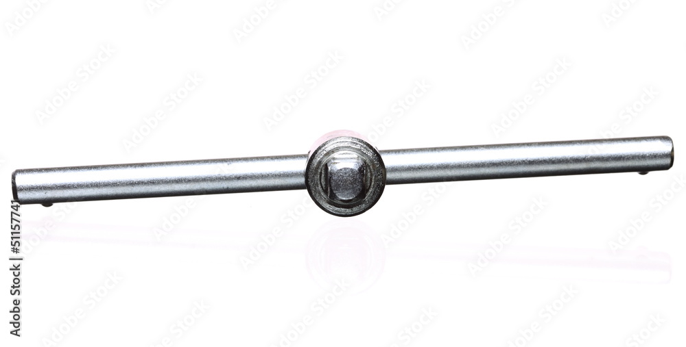 Socket spanner. Isolated on a white background Socket spanner. Isolated on a white background