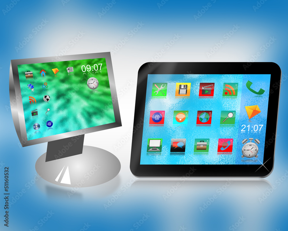 Monitor and tablet