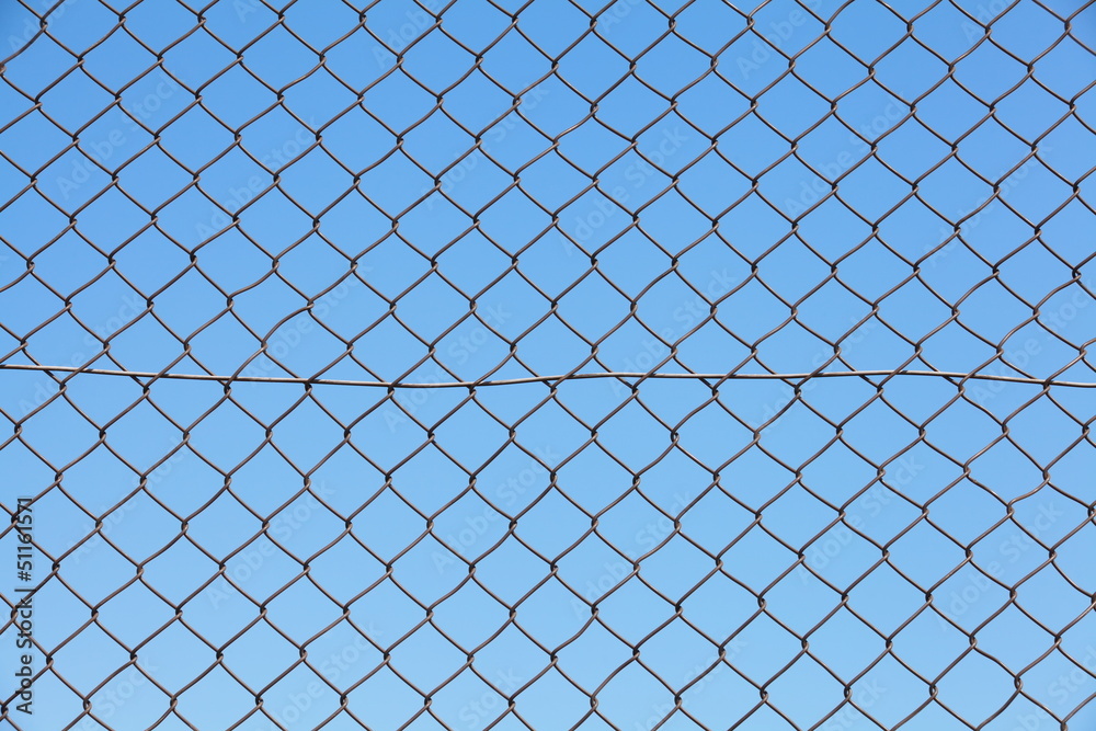 Fototapeta premium Barb wire fence