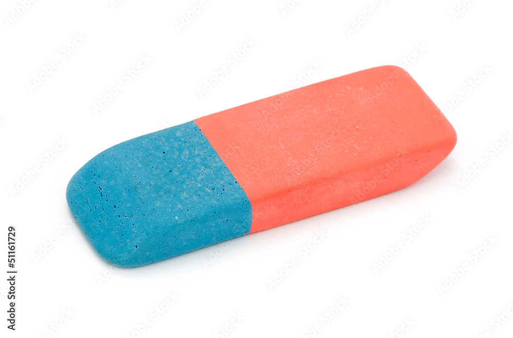 Eraser isolated on a white background