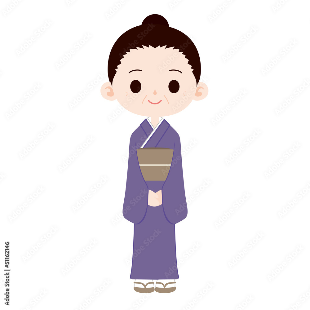 温泉旅館 大女将 Stock イラスト Adobe Stock