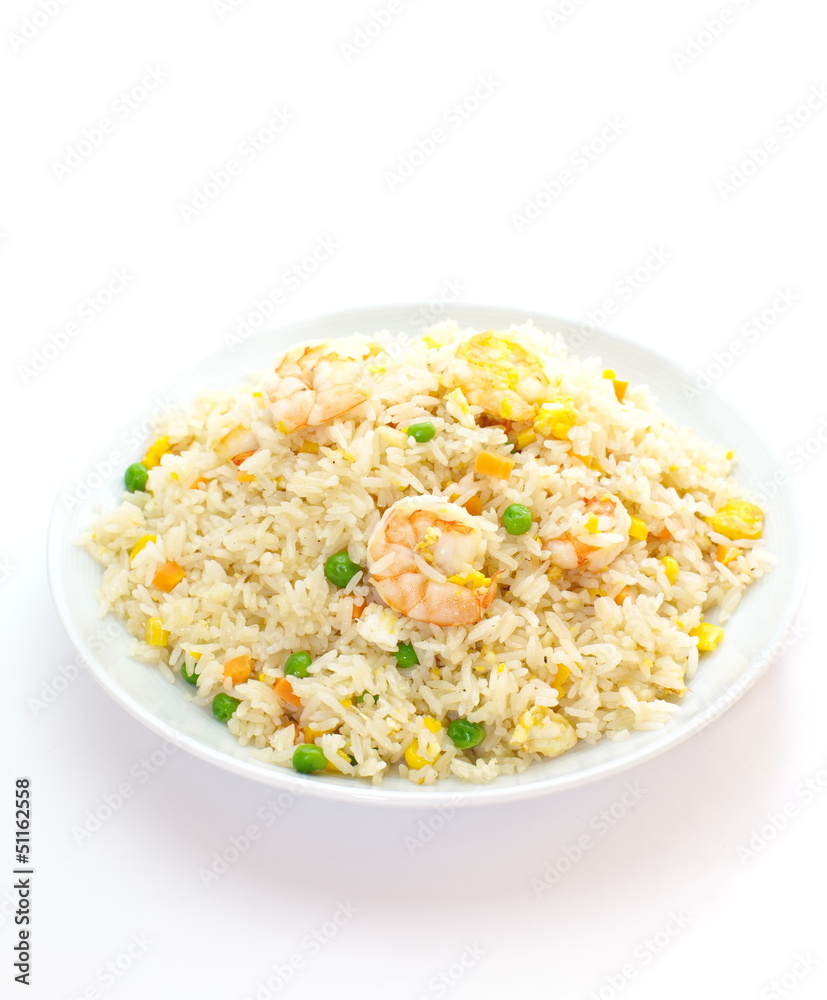 Shrimp fried rice Part of a series of nine Asian food dishes Shrimp fried rice Part of a series of nine Asian food dishes