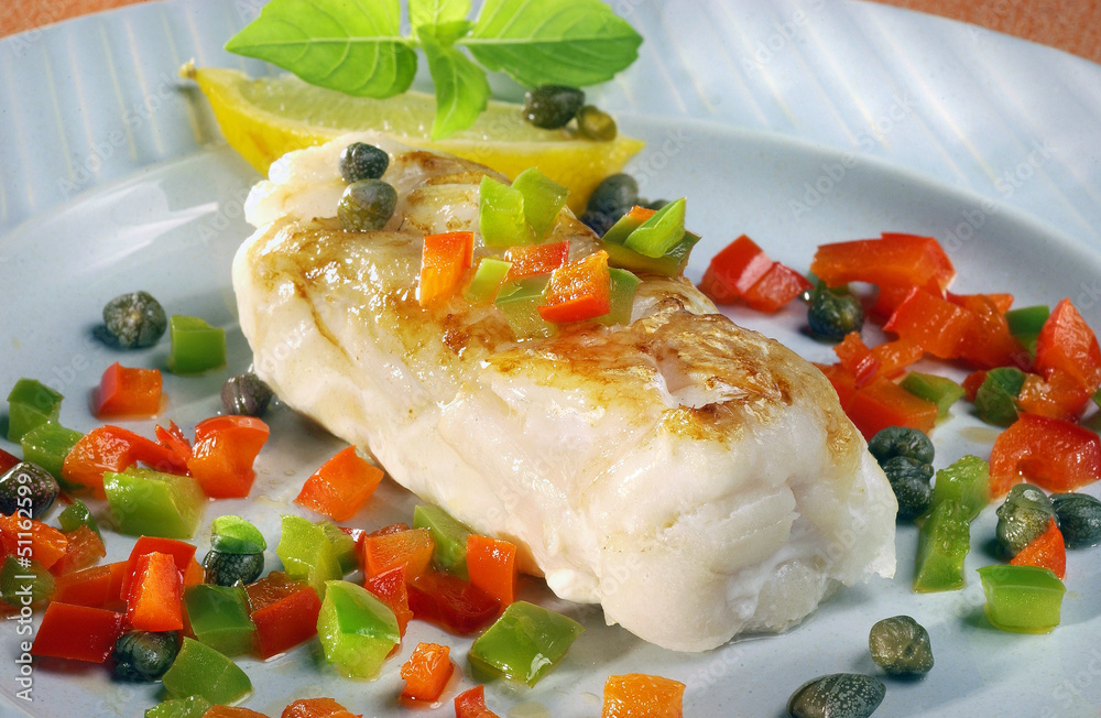 filet de cabillaud basquaise filet de cabillaud basquaise