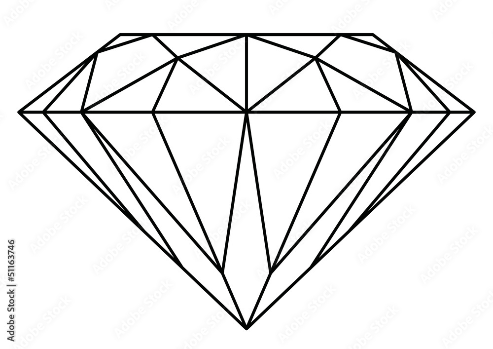 Diamant Stock Vector | Adobe Stock