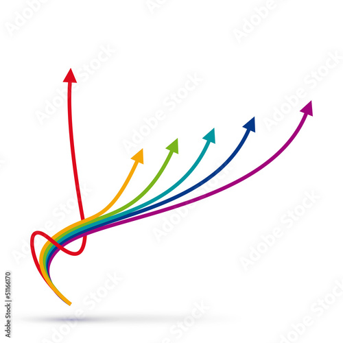 Vector arrows background