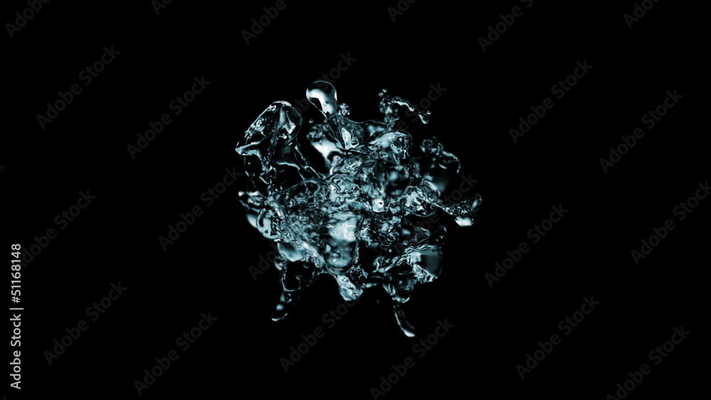 water splash, 3d animation water splash, 3d animation