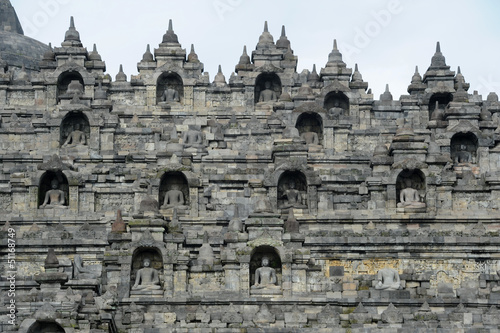 Sito archeologico di Borobudur sull'isola di Java in Indonesia