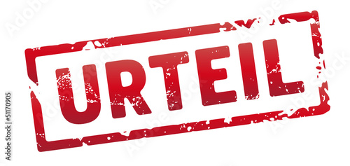 Stempel rot Urteil vector