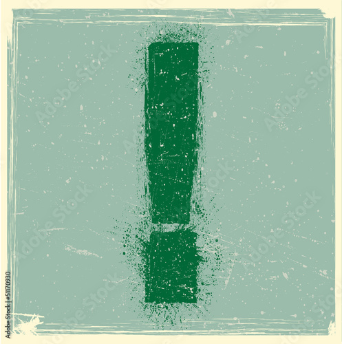 Grunge exclamation mark