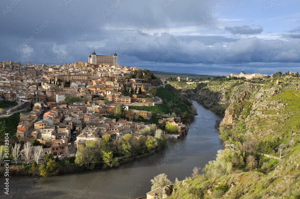 Panoramic view of Toledo (Spain)