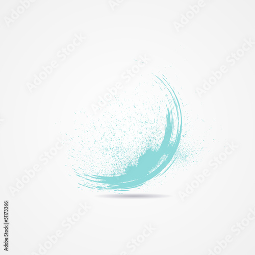 Abstract grunge blue banner