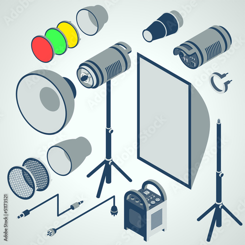 flash studio professional strobe element set