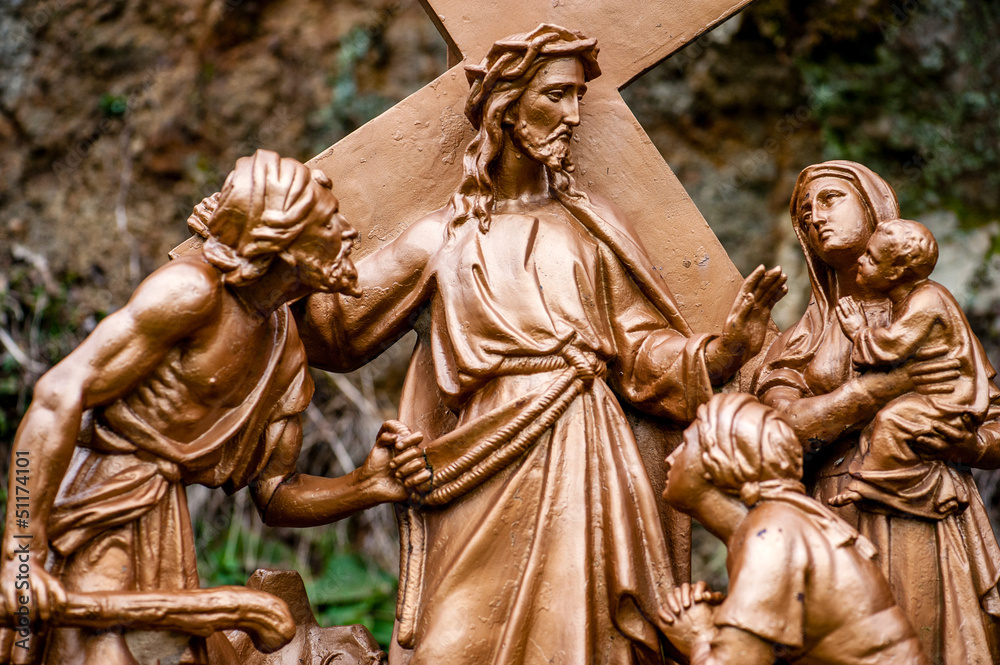 Obraz premium chemin de croix d' Orcival