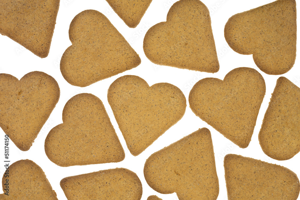 Heart shaped ginger snap cookies Heart shaped ginger snap cookies