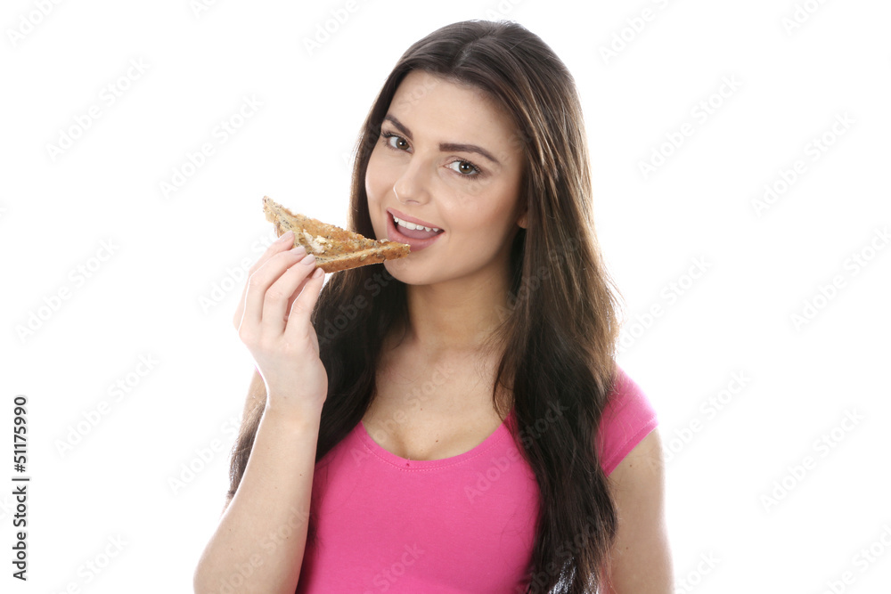Woman Eating Toast Woman Eating Toast