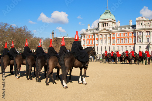 Canvas Print Parade with horses in London