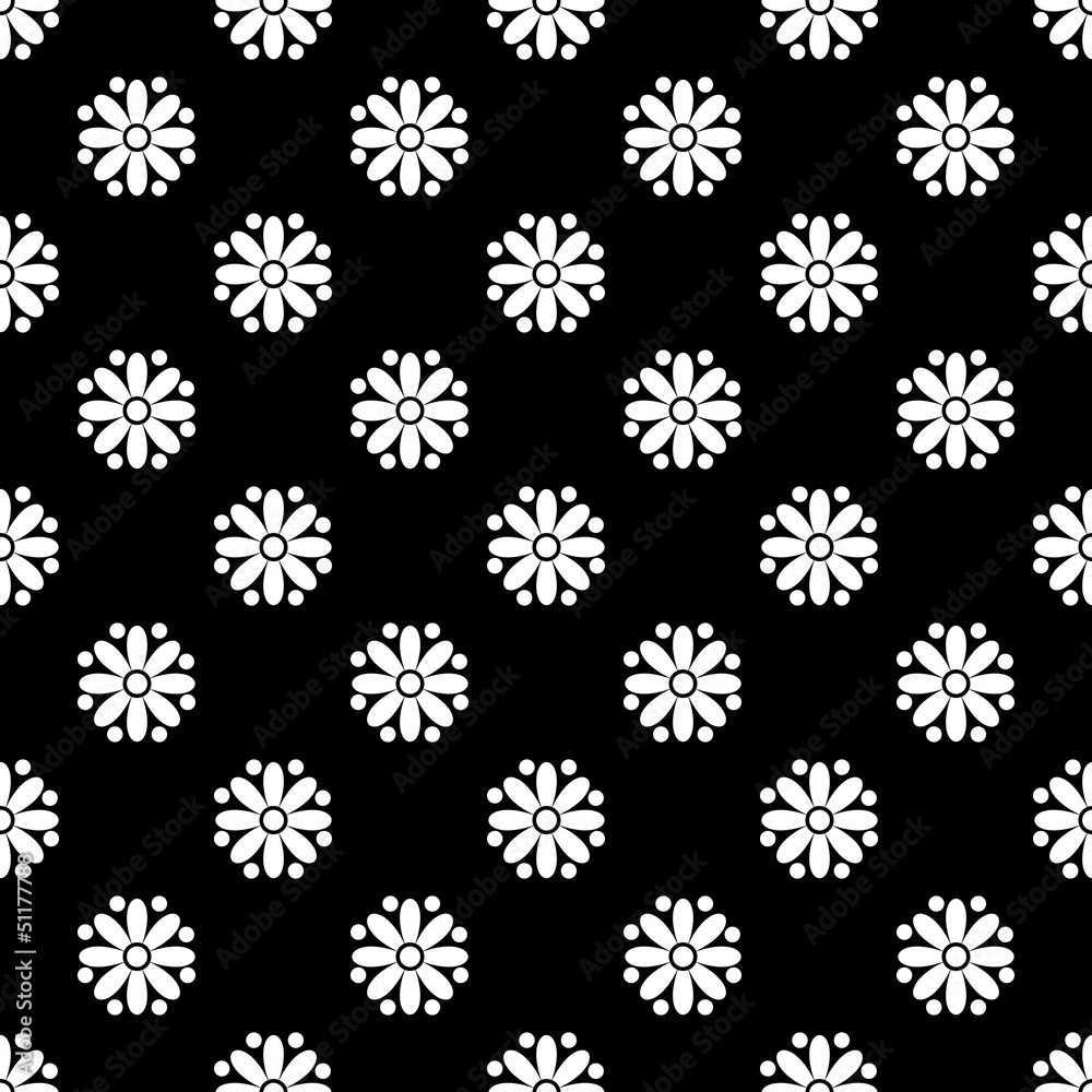 Black and white seamless ornamental pattern Black and white seamless ornamental pattern