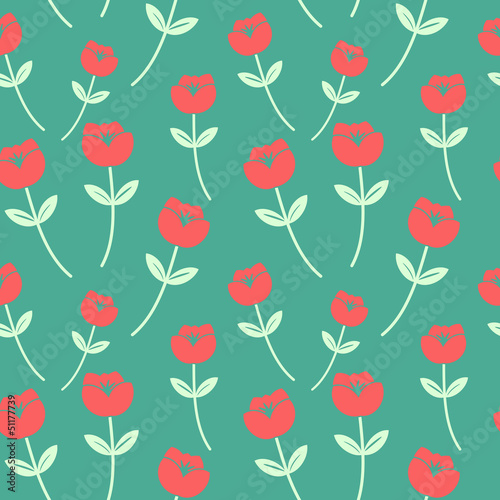 Red and green seamless pattern